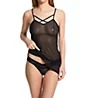 Ilusion Mesh Side Cutout Babydoll with Thong 71071021 - Image 3