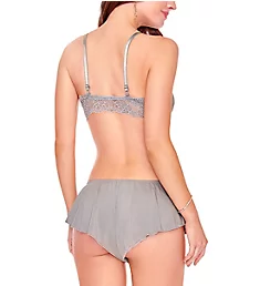 Bralette and Panty Set Gris Real M