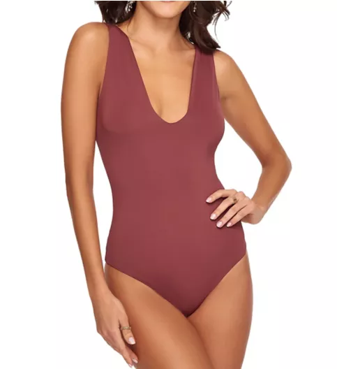 Ilusion Microfiber Low V Bodysuit 71072008