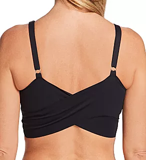Bonded Crossover Bra Black S