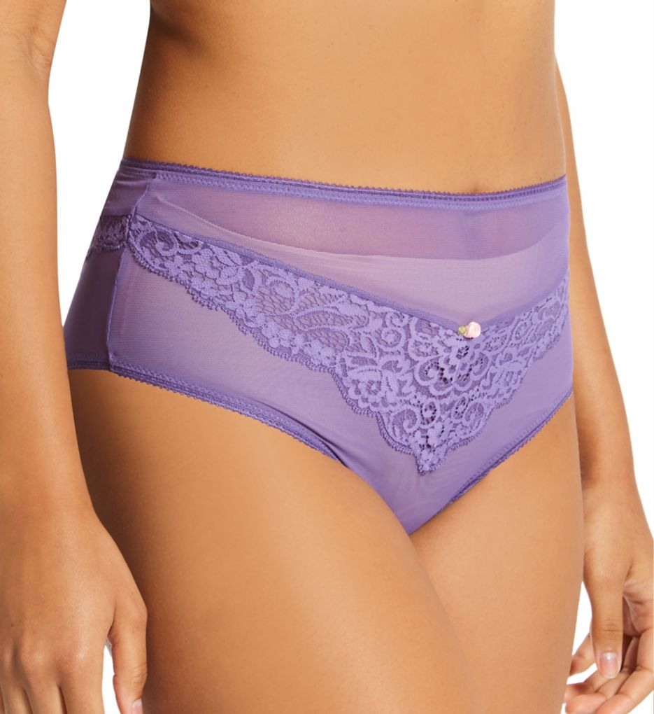 Ilusion : Ilusion 71078000 High-Rise Lace Mesh Panty (Violeta II XL)