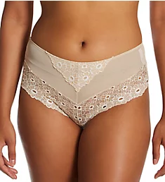 High-Rise Signature Lace Panty Nude/Hueso S