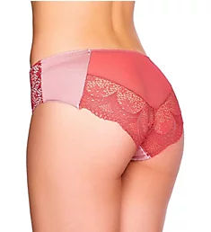 Floral Plunge Microfiber Lace Cheeky Panty Camelia III S