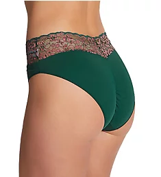 Microfiber Lace Bikini Panty Verde II M