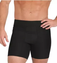 Big and Tall Padded Butt Enhancer Boxer Brief Black 5XL