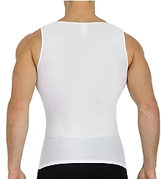 Power Mesh Compression Muscle Tank WHT 3XL