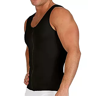 Compression High Back Tank Vest w/ Front Zipper