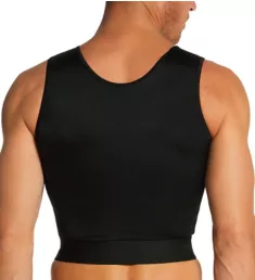 Compression Crop Zip Vest w/ Hook & Loop Straps Black L