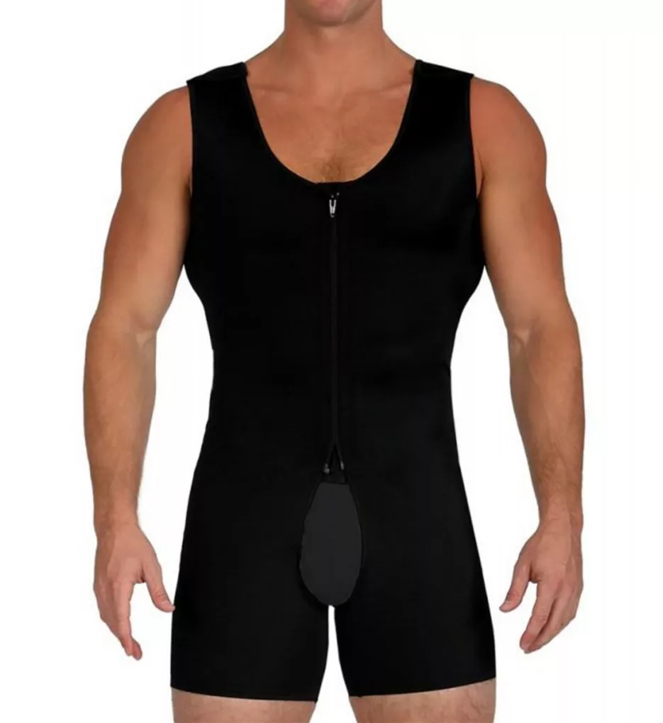 Full Body Compression Open Crotch Zipper Bodysuit by Insta Slim
