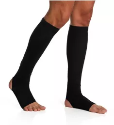 Instant Recovery Compression Knee Sock w/ Back Zip BLK 2X