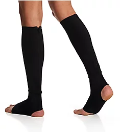 Instant Recovery Compression Knee Sock w/ Back Zip BLK 2X