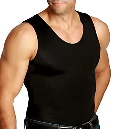 Big and Tall Compression Muscle Tank BLK 3XL