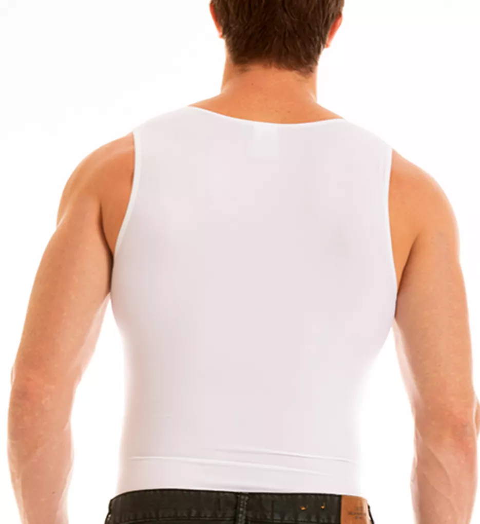 Big and Tall Compression Muscle Tank WHT 3XL