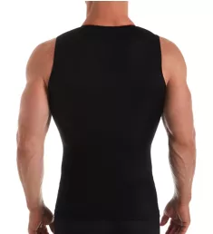 Compression Muscle Tank w/Velcro Shoulder Straps Black M