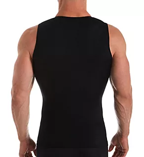 Compression Muscle Tank w/Velcro Shoulder Straps Black 3XL