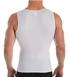 Compression Muscle Tank w/Velcro Shoulder Straps White M