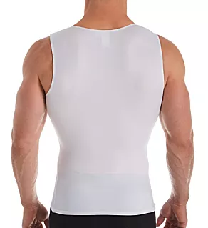 Compression Muscle Tank w/Velcro Shoulder Straps White L