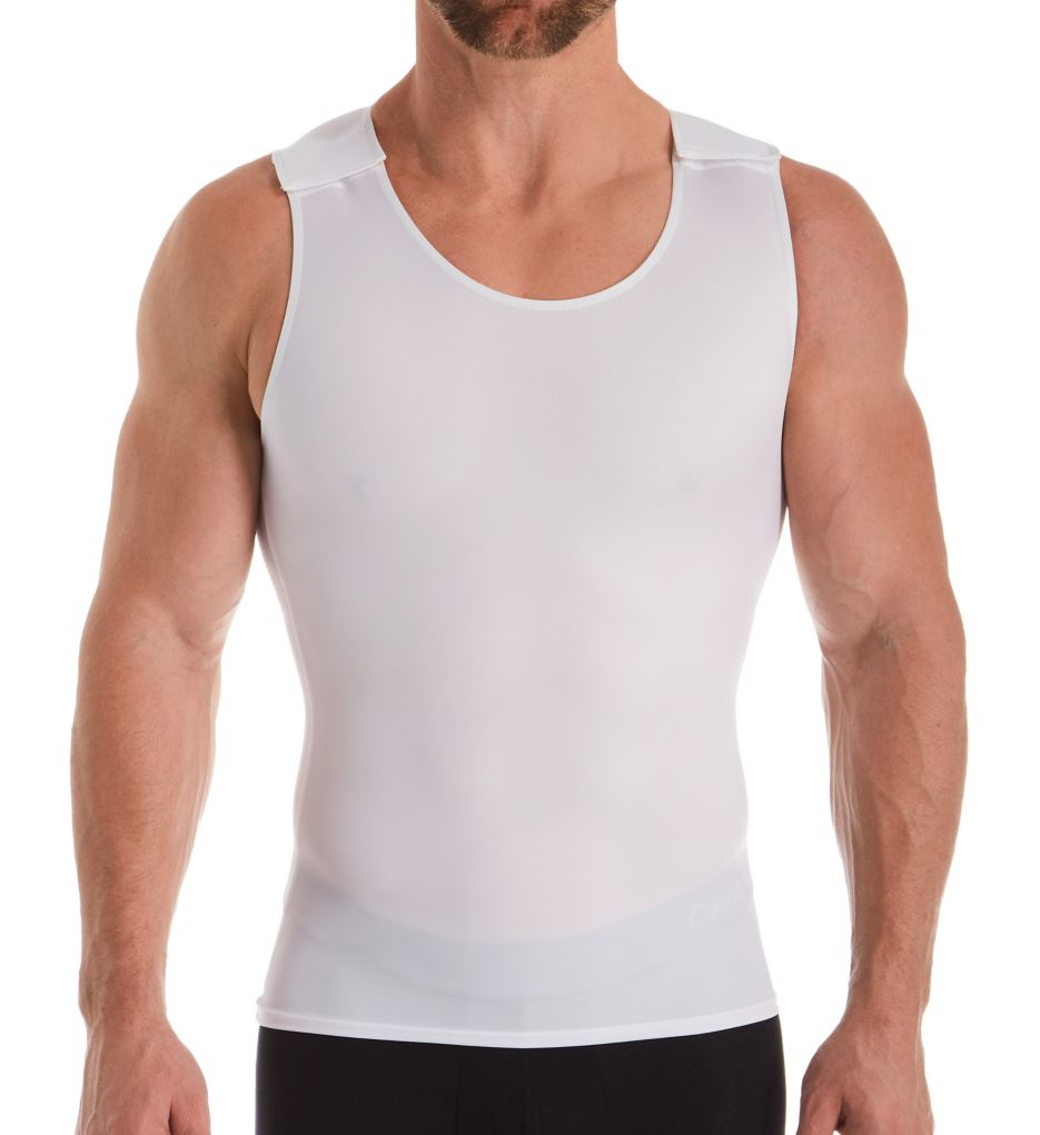 Slimming Muscle Tank With Velcro Shoulder Straps-fs