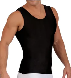 Compression Tank With Side Zipper BLK S