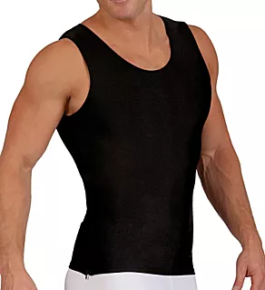 Compression Tank With Side Zipper BLK S