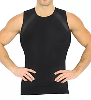 Power Mesh Compression Tank w/ Back & Side Support Black 2XL