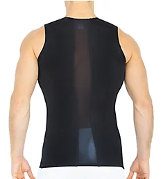 Power Mesh Compression Tank w/ Back & Side Support Black 2XL