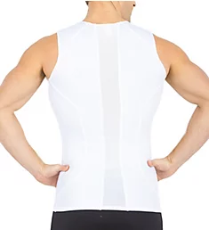Power Mesh Compression Tank w/ Back & Side Support White 2XL