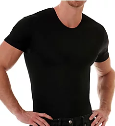 Slimming Compression Crew Neck T-Shirt Black M