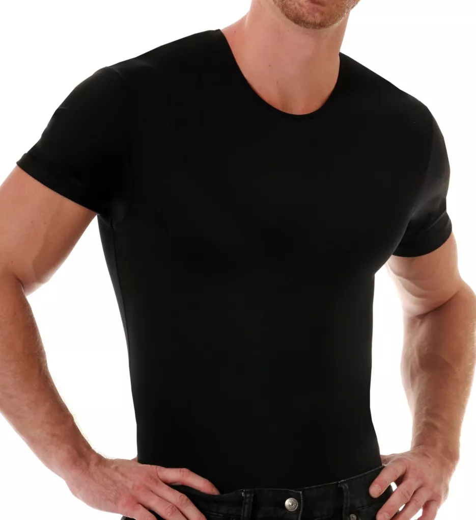 Slimming Compression Crew Neck T-Shirt Black M