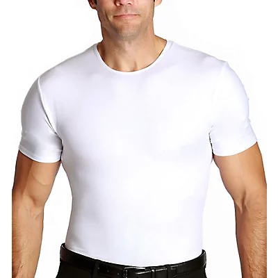Big and Tall Slimming Compression Crew Neck Shirt