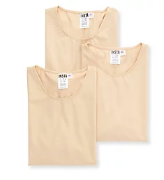 Slimming Compression Crew Neck T-Shirt - 3 Pack Nude M
