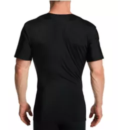 Slimming Compression Crew Neck T-Shirt - 3 Pack Black M