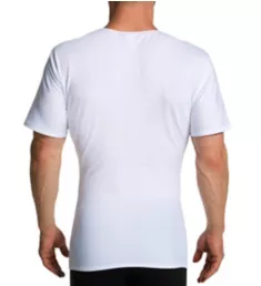 Slimming Compression Crew Neck T-Shirt - 3 Pack White L