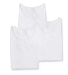 Slimming Compression Sleeveless Crew Tank - 3 Pack White M