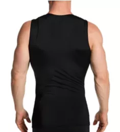 Slimming Compression Sleeveless Crew Tank - 3 Pack Black XL