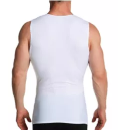 Slimming Compression Sleeveless Crew Tank - 3 Pack White M