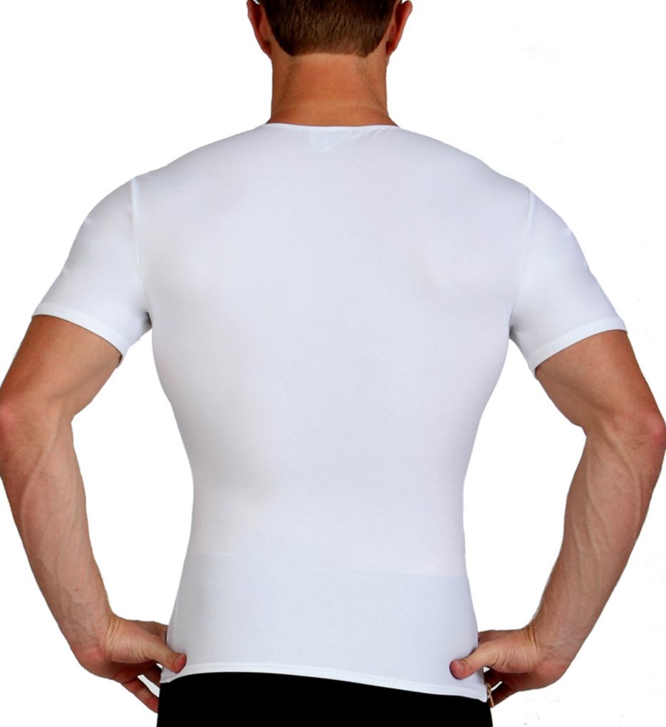 Crew Neck Compression Shirt With Side Zipper-bs