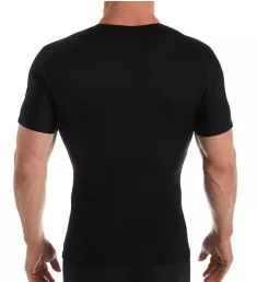 Compression Crew Neck T-Shirt With Side Zipper Black M