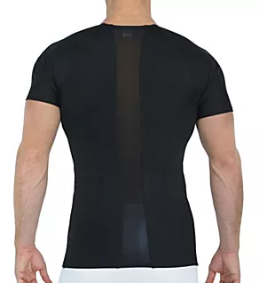 Power Mesh Crew Neck Tee w/ Back & Side Support