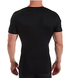 Slimming Compression V-Neck T-Shirt BLK 2XL