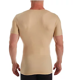 Big and Tall Compression V-Neck T-Shirt Nude 4XL