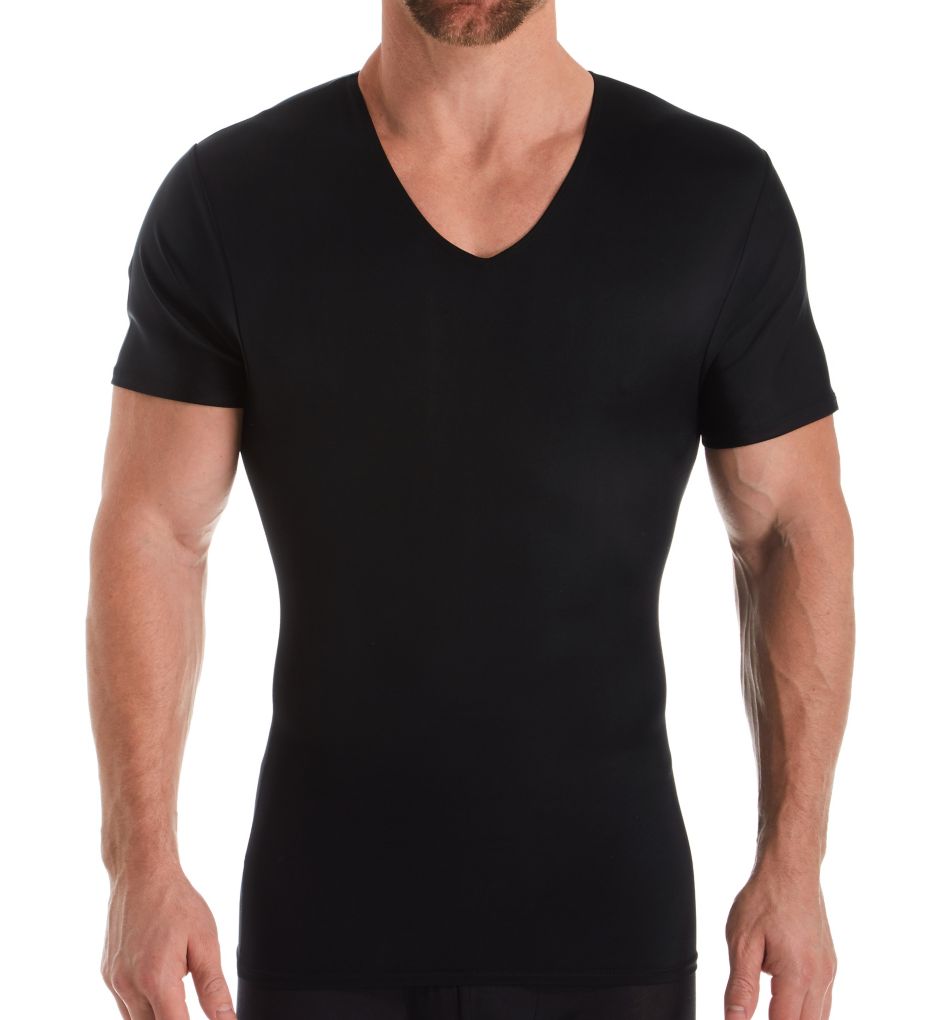 Big and Tall Compression V-Neck T-Shirt by Insta Slim