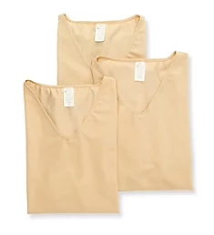 Slimming Compression Short Sleeve T-Shirt - 3 Pack Nude M