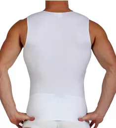 Compression V-Neck Tank WHT 3XL