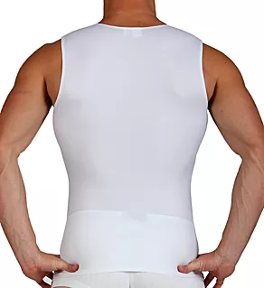 Compression V-Neck Tank WHT M