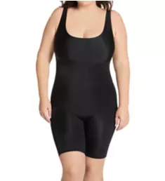 Curvy Tank Body Short with Open Gusset Black 2X