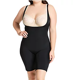 Curvy Torsette Body Slimming Short with Gusset Black 2X
