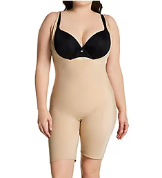Curvy Torsette Body Slimming Short with Gusset Nude 2X