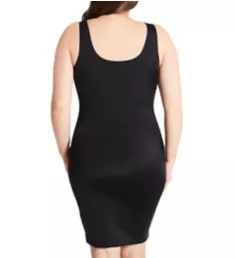 Curvy Tank Slip Dress Black 2X