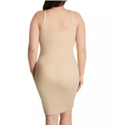 Curvy Tank Slip Dress Nude 2X